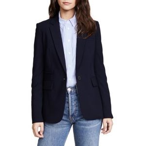 Veronica Beard Wool Dickey Jacket in Navy, Size 4